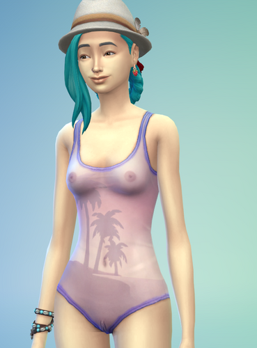 More information about "One Piece Sheer Swimsuit - [FREEWEAR COLLECTION] by lava_aguna"