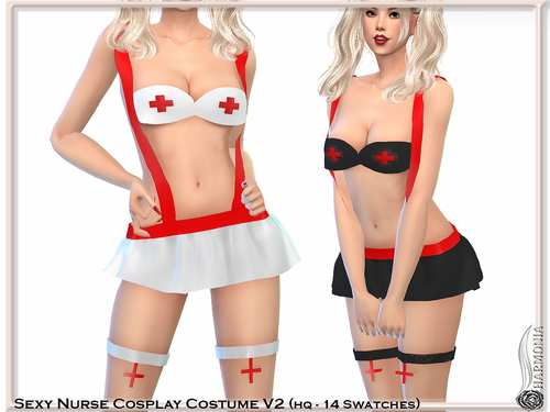 More information about "SEXY NURSE COSPLAY DRESS V2"