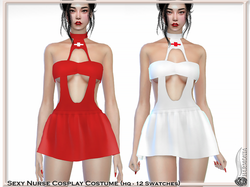 More information about "SEXY NURSE COSPLAY DRESS"