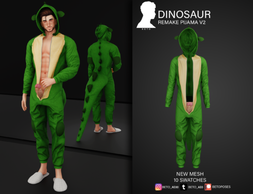 More information about "Dinosaur (Pijama V2 remake)"