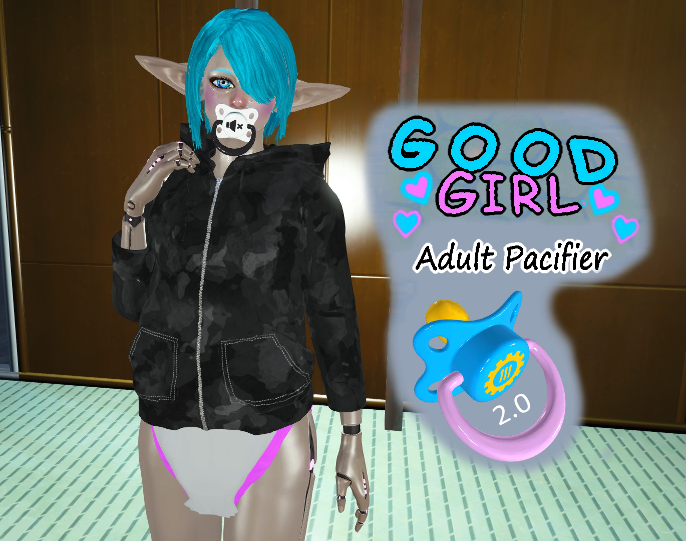 F4 Good Girl Adult Pacifiers 2.0 - Armor & Clothing - LoversLab