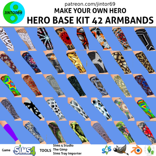 More information about "42 ARMBANDS + 42 ARMGLOVES for HERO BASE KIT"