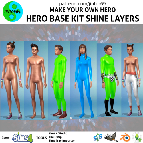 SHINE layers (can be used with my Hero Base Kit)