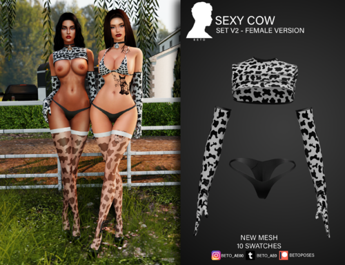 More information about "Sexy Cow (Outfit V2 Female )"