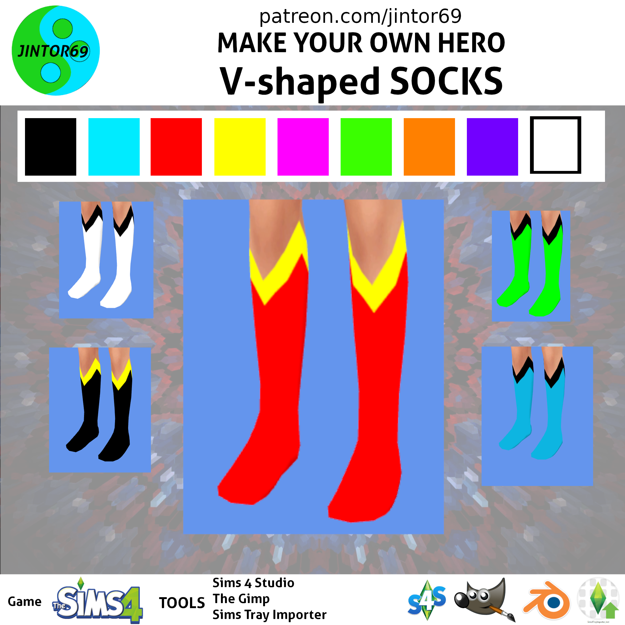 Hero Base Kit V shaped socks - Clothing - LoversLab