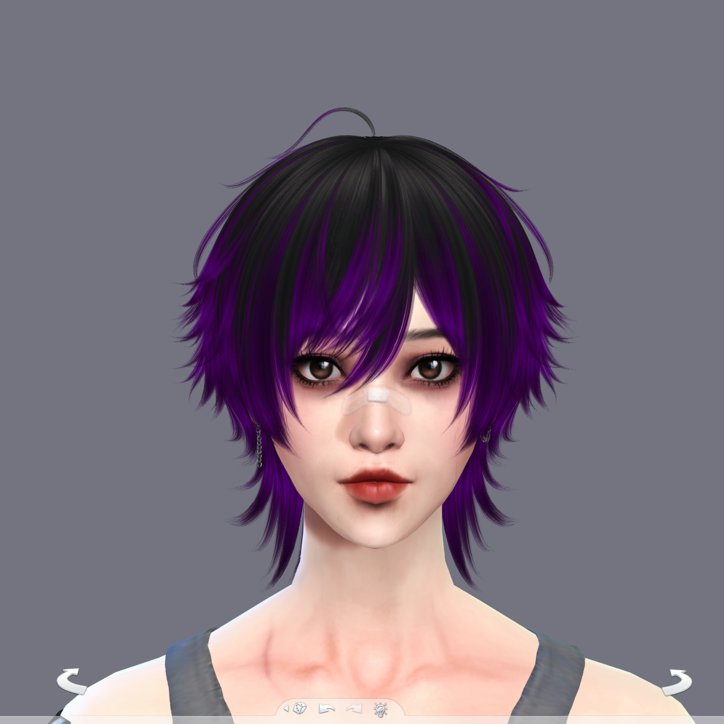 sullen woman