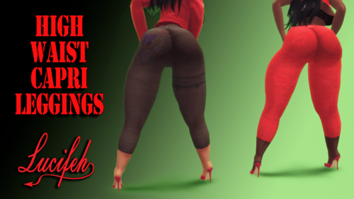 More information about "High waist capri leggings, Solid and semi transparent versions"