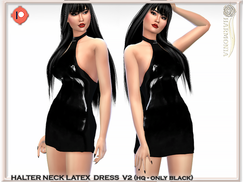 More information about "Halter Neck Latex Dress"