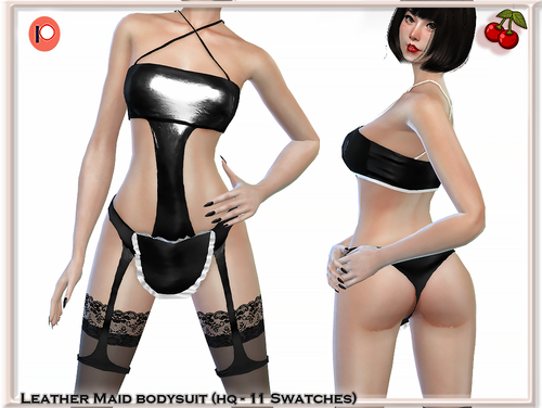 More information about "​🖤​Leather Maid Bodysuit"