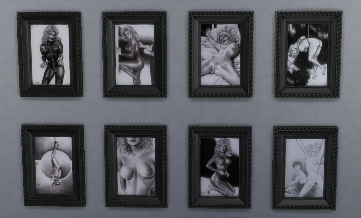 Classic Bondage and Fetish Wall Art - Lovers Lab Sims 4 RSS Feed - Schaken- Mods