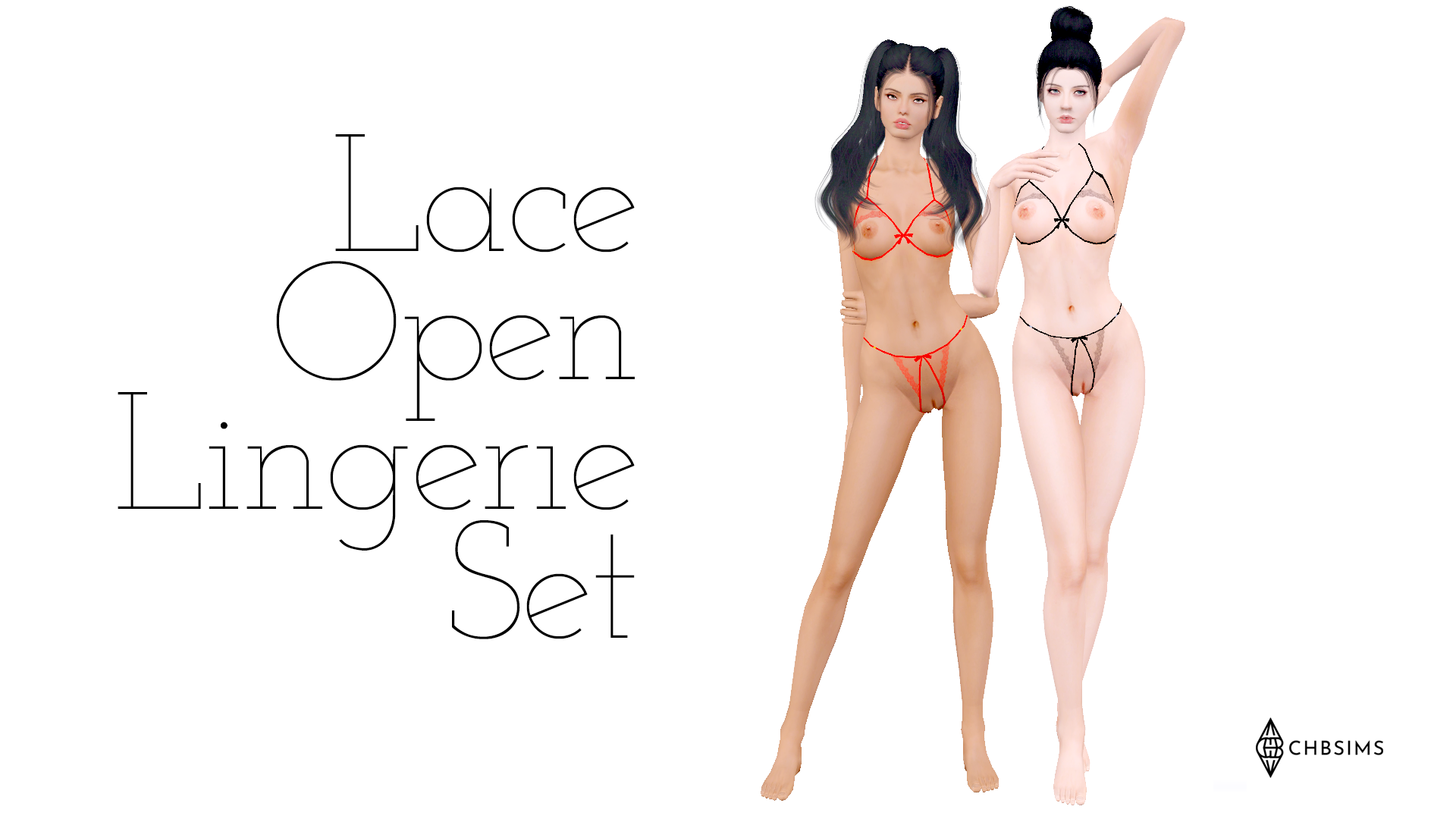 Lace Open Lingerie Set