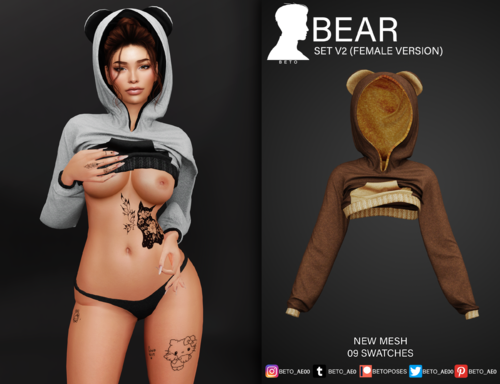 More information about "Bear (Female Version) - Set V2"