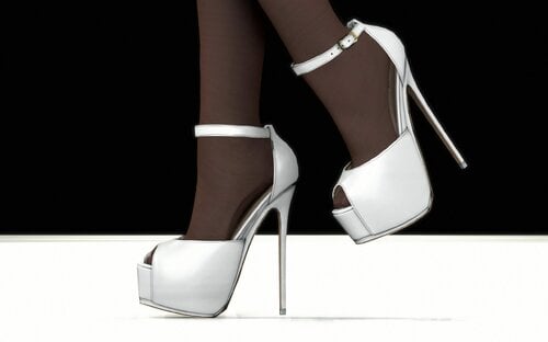 IceStorm's Ankle Strap Peep Toe Sandals - Armor & Clothing - LoversLab