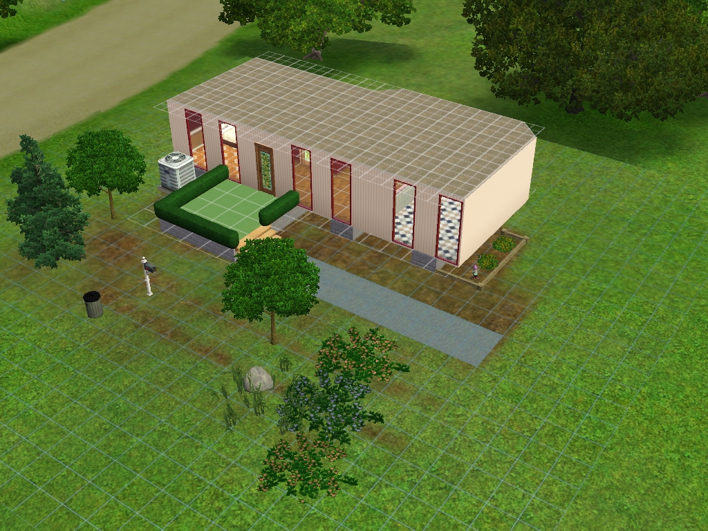 The house is cozy