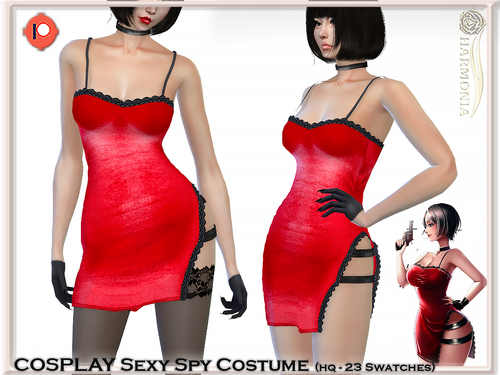 More information about "​ ? Cosplay Sexy Spy Costume Dress"