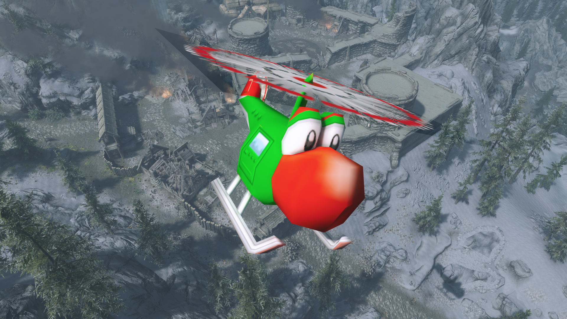 Yoshi Helicopter