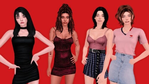 Female sims by vs202 (12 sims available) - The Sims 4 - Sims 
