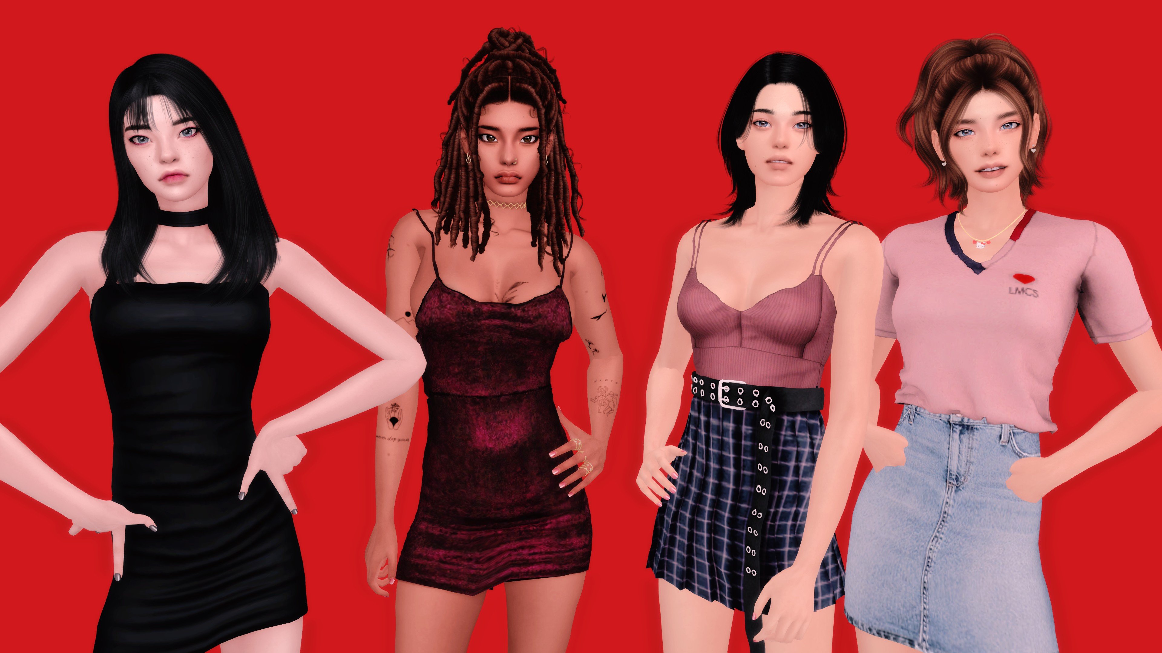 Female sims by vs202 (12 sims available)