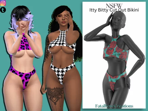 More information about "DeviousRoseCreations Itty Bitty Cut Out Bikini"