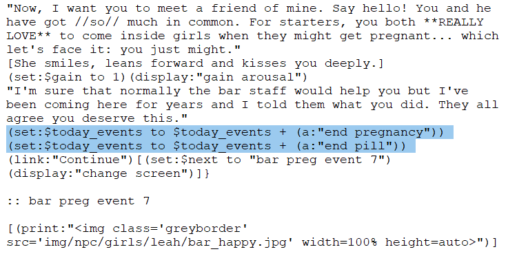 Bar Girl Pregnancy Scare Permanent