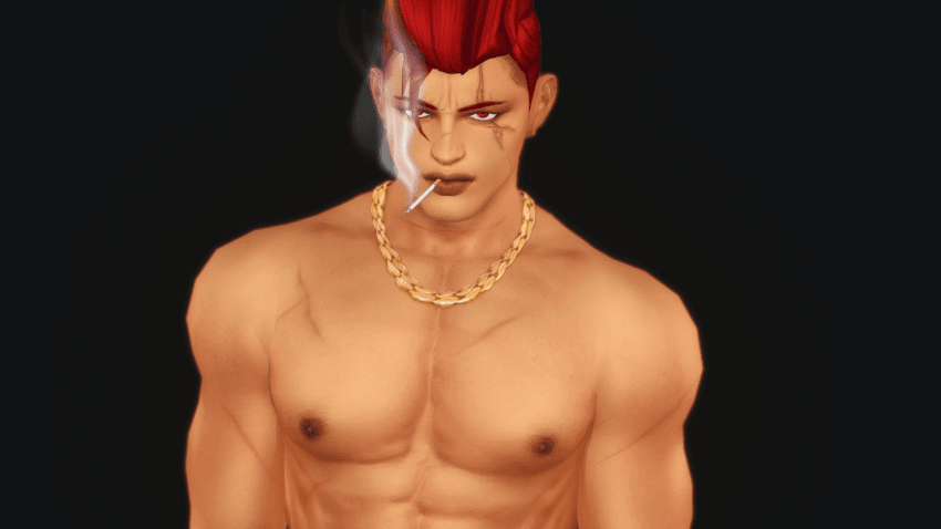 Red hair Yakuza (+ver. B)