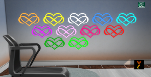 More information about "Infinity Heart Neon Wall Light"