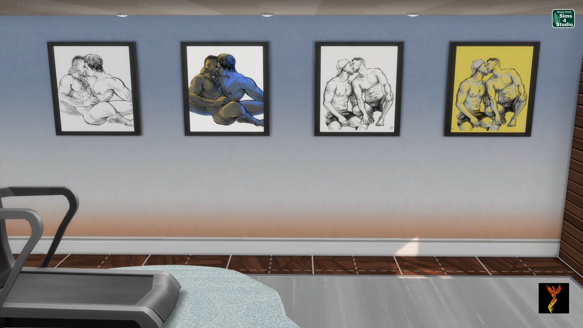 Kissing Men Framed Wall Art Lovers Lab Sims 4 RSS Feed SchakenMods
