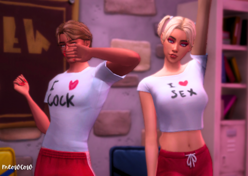 More information about "Lewd Writing Crop tops + T-Shirts"