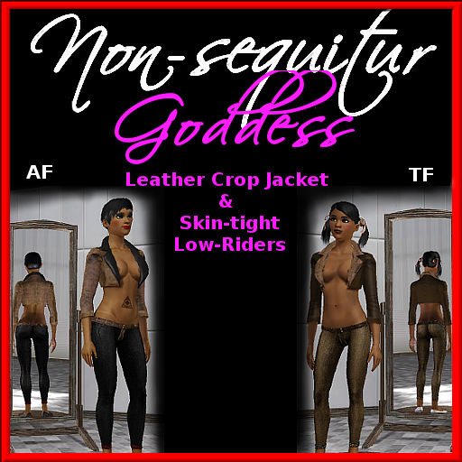 Leather Crop Jacket & Low-Riders
