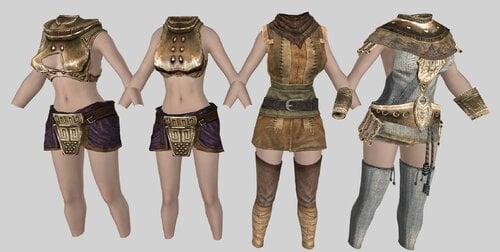 skyrim female light armor mods