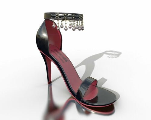 IceStorm's Glass Pendant Sandals - Armor & Clothing - LoversLab