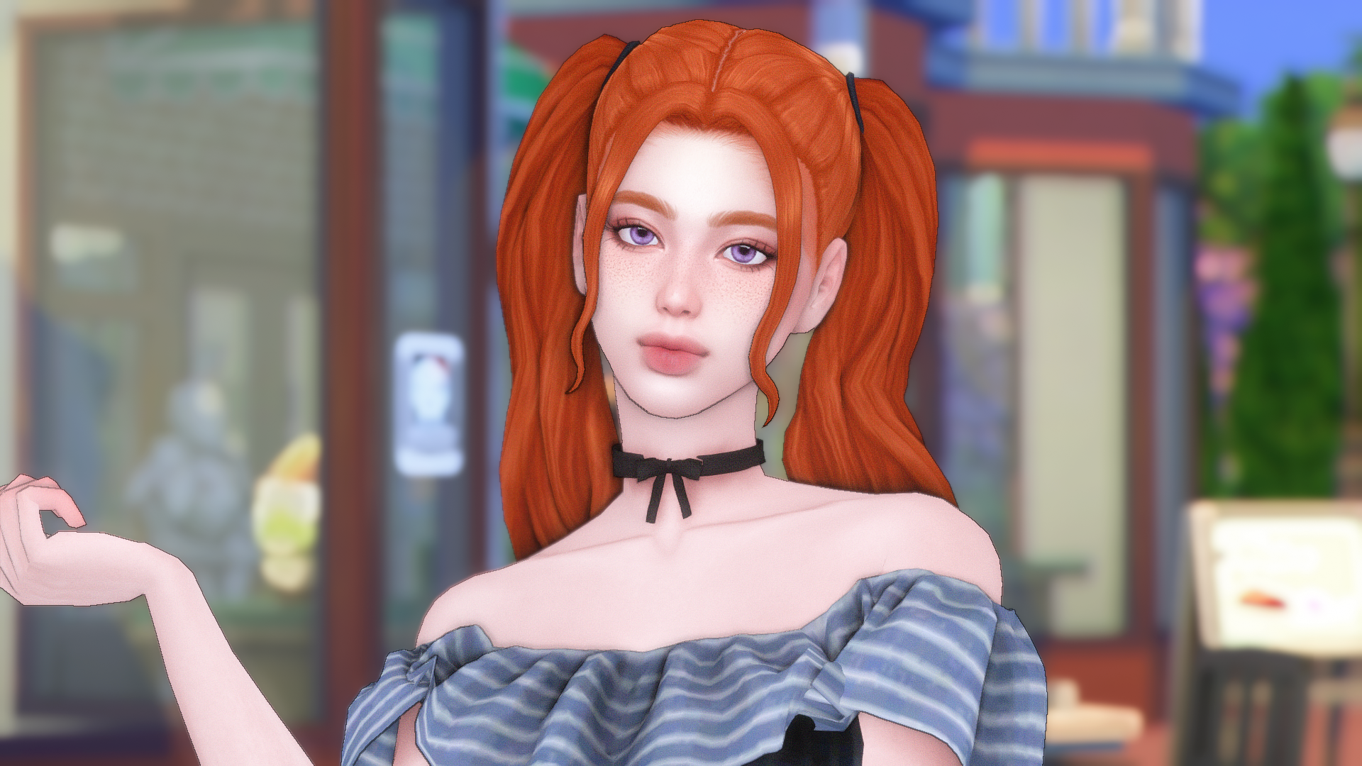 ginger twintails