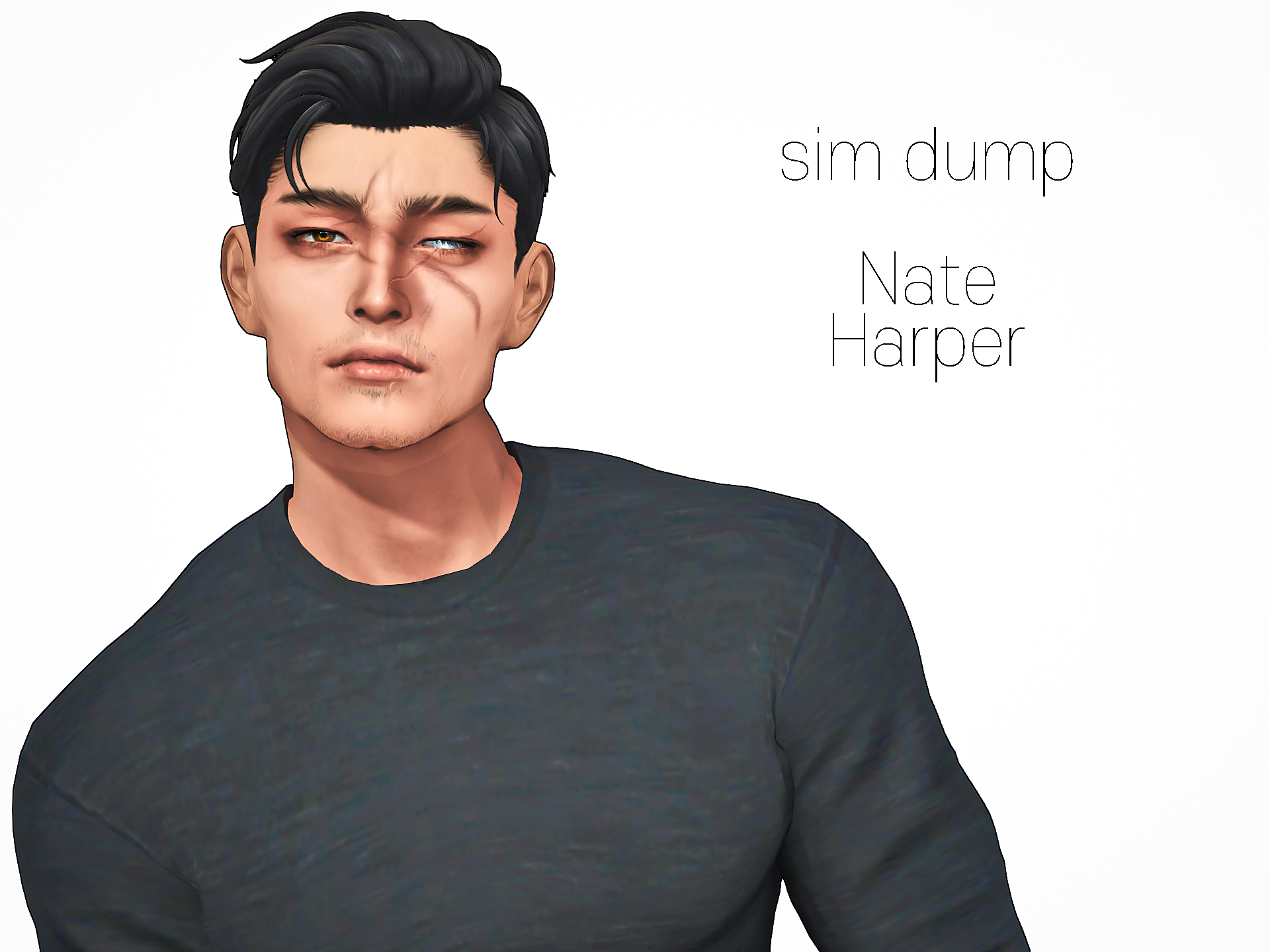 Nate Harper, the one-eyed - The Sims 4 - Sims - LoversLab