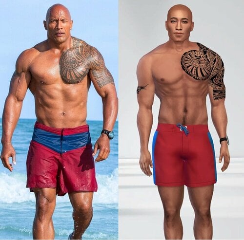 More information about "Celebrity Sim Dwayne "The Rock" Johnson"