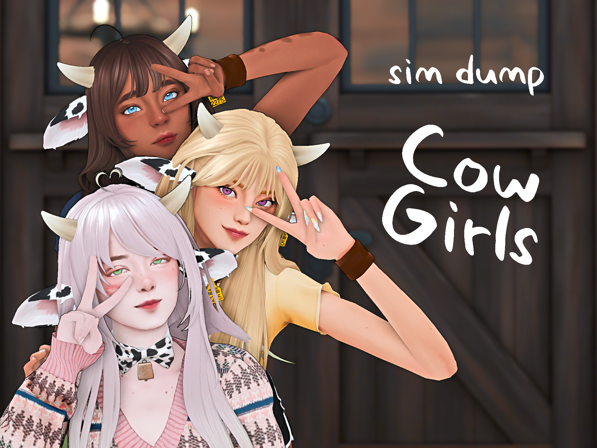 Three Cow Girls