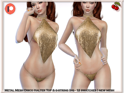 More information about "?Metal Disco Halter Top & G-String"