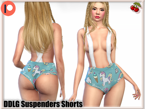 More information about "🦄 DDLG Suspenders Shorts"