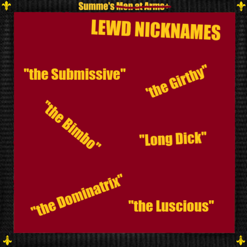 More information about "Summe's Lewd Nicknames"