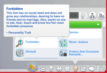 More information about "Forbidden Trait (CAS Social Personality)"