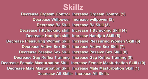 More information about "[XCL][.18a] Decrease skills + Increase skills bugfix"