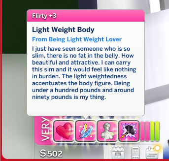 More information about "Light Weight Body Lover (Reward Traits)"