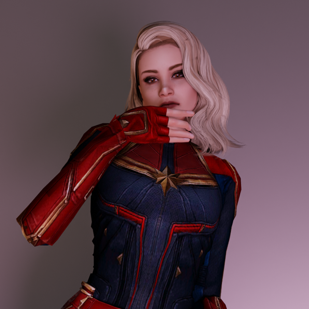 SEXIEST HEROINE CAPTAIN MARVEL AND HOTTEST REDHEAD DAPH