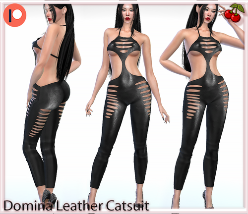 More information about "🖤Domina Leather Cutout Catsuit🖤"