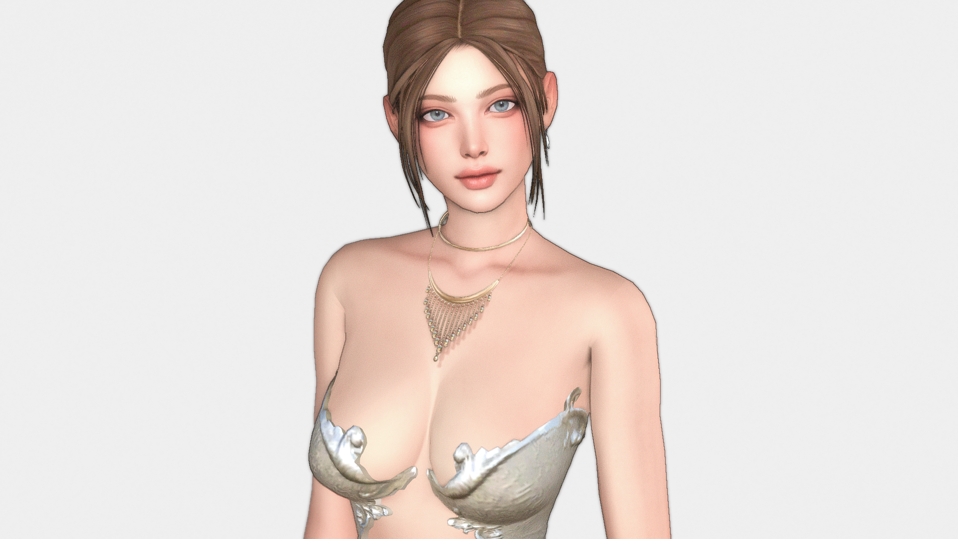 girl with necklace