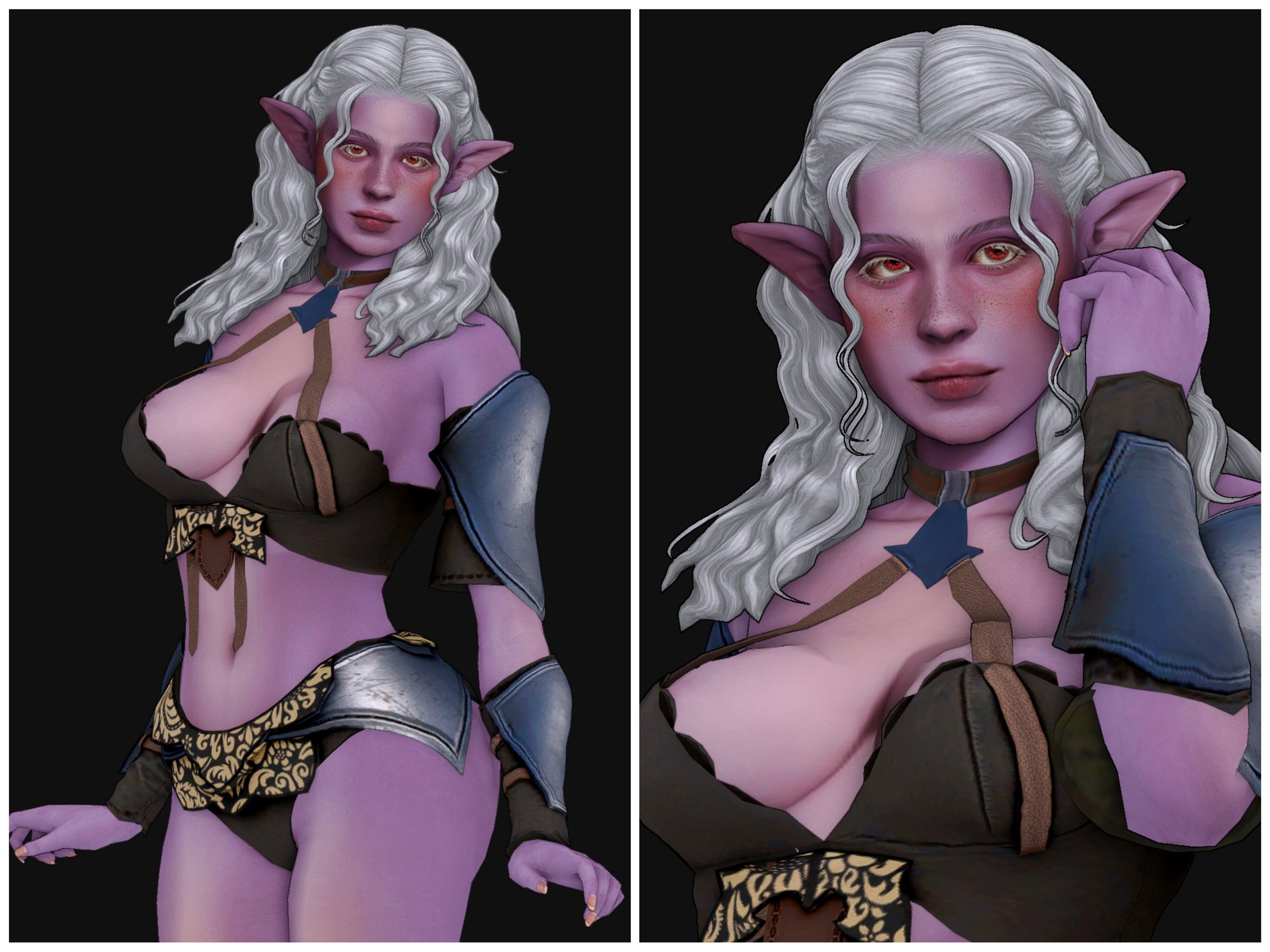 [Angyo] Dark elf (seldarine sorcerer) - female simdump