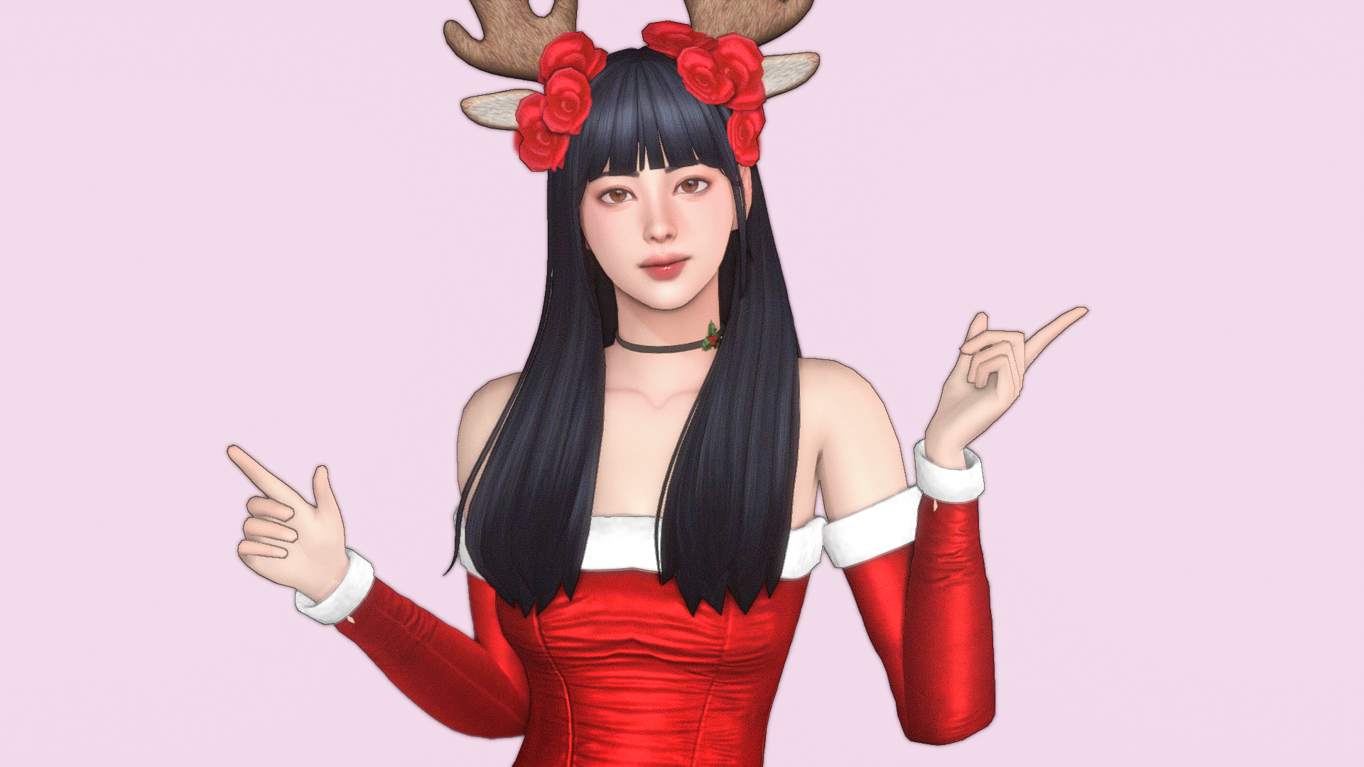 santa costume girl