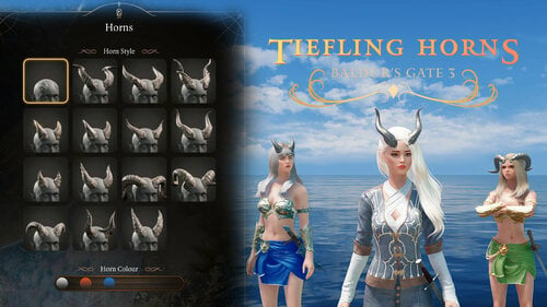 More information about "BG3 Tiefling Horns"