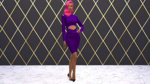 More information about "[Simpossible] Velvet Dress 👗"