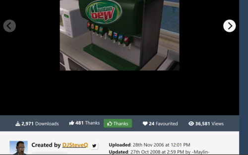 MTN DEW FOUNTAINDRINK MACHINE(FULLY FUCTIONAL) - Objects - LoversLab