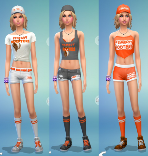More information about "Femboy Hooters Uniform"